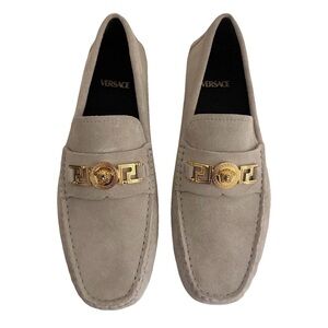 Versace Men’s grey loafers